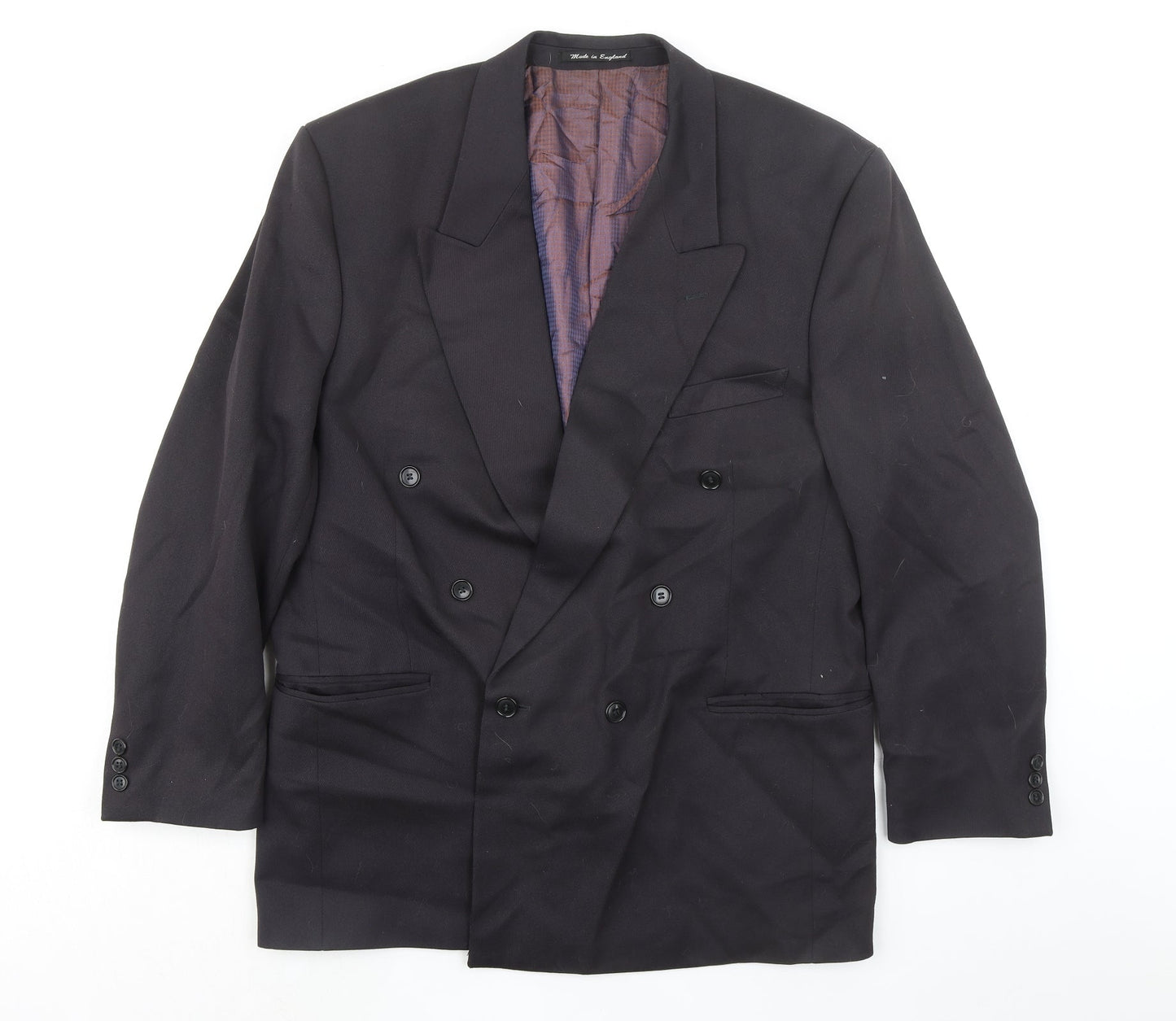 Corman Mens Black Polyester Jacket Suit Jacket Size 44 Regular