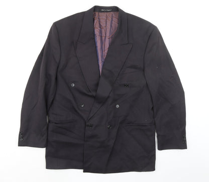 Corman Mens Black Polyester Jacket Suit Jacket Size 44 Regular