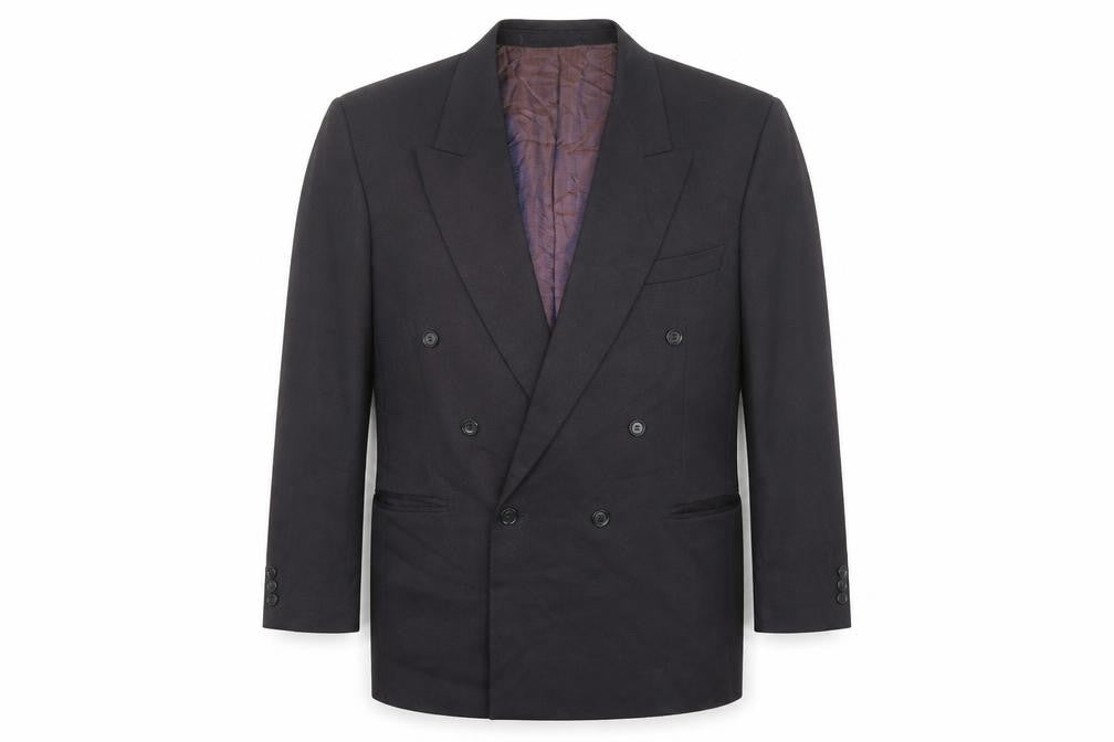 Corman Mens Black Polyester Jacket Suit Jacket Size 44 Regular