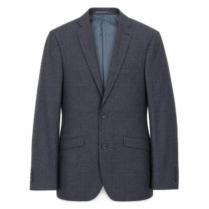 ONESIX5IVE Mens Grey Plaid Wool Jacket Suit Jacket Size 38 Regular