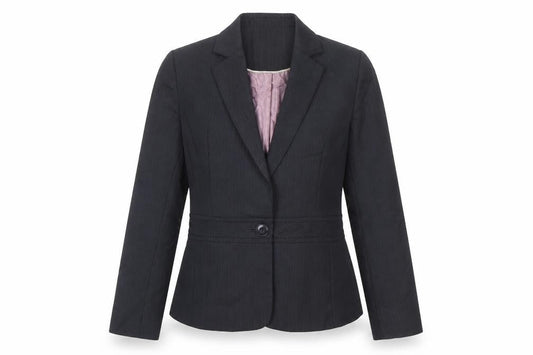 Next Womens Blue Striped Jacket Blazer Size 10 Button
