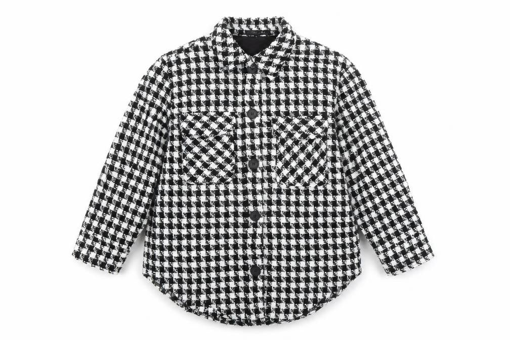 Cameo Rose Womens Black Check Polyester Basic Button-Up Size M Collared