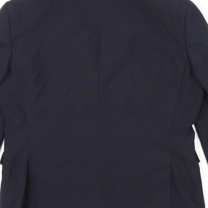 Next Mens Blue Polyester Jacket Suit Jacket Size 42 Regular