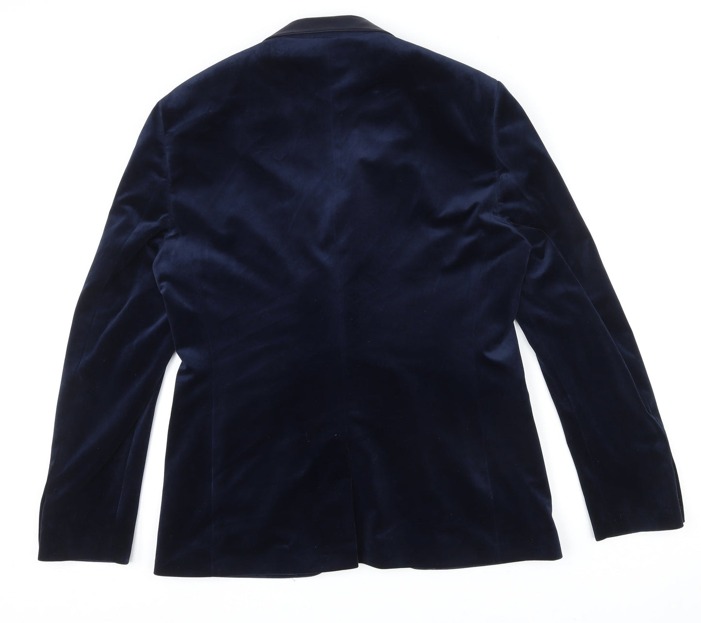 ZARA MAN Mens Blue Polyester Jacket Blazer Size 2XL Regular