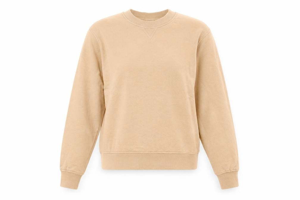 H&M Womens Beige Cotton Pullover Sweatshirt Size XS Pullover