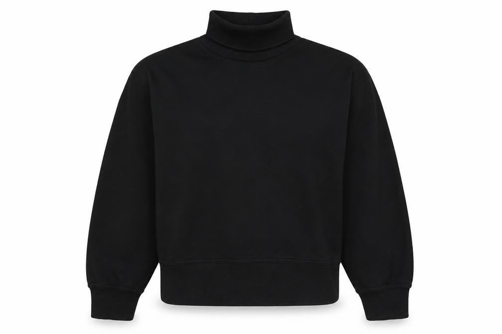 Zara Womens Black Polyester Pullover Sweatshirt Size L