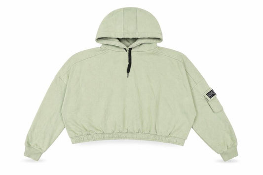 Kim Petras Womens Green Cotton Pullover Hoodie Size 2XL Pullover