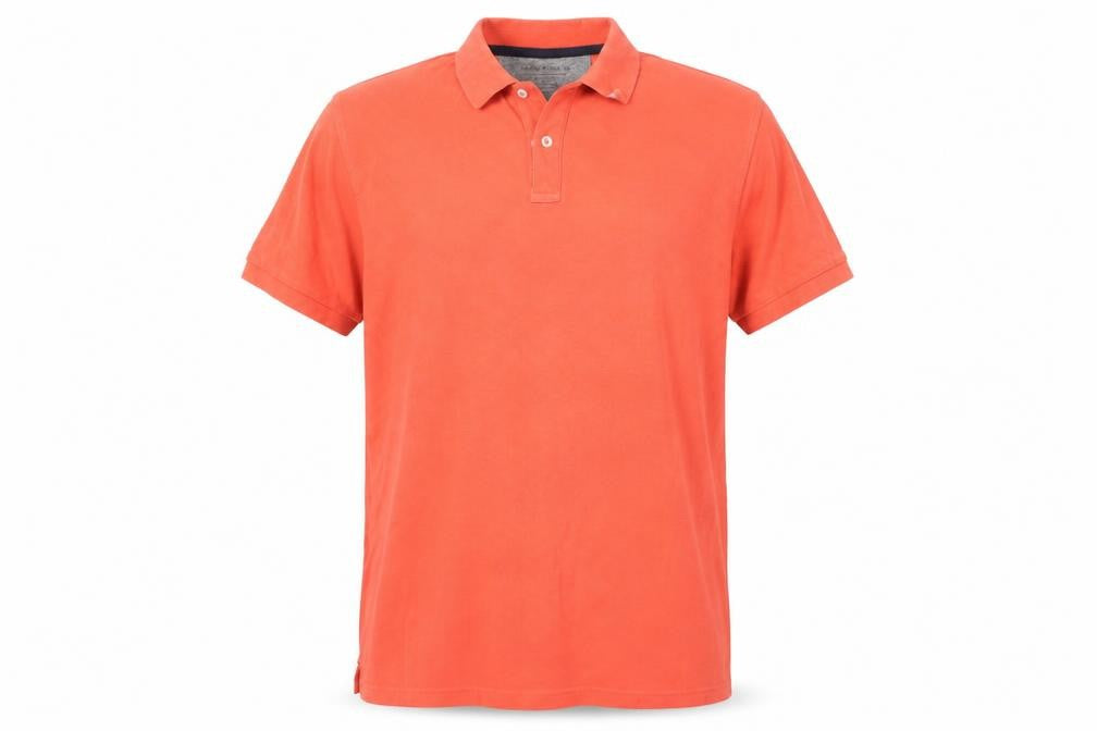 Marks & Spencer Mens Red 100% Cotton Polo Size L Collared Button
