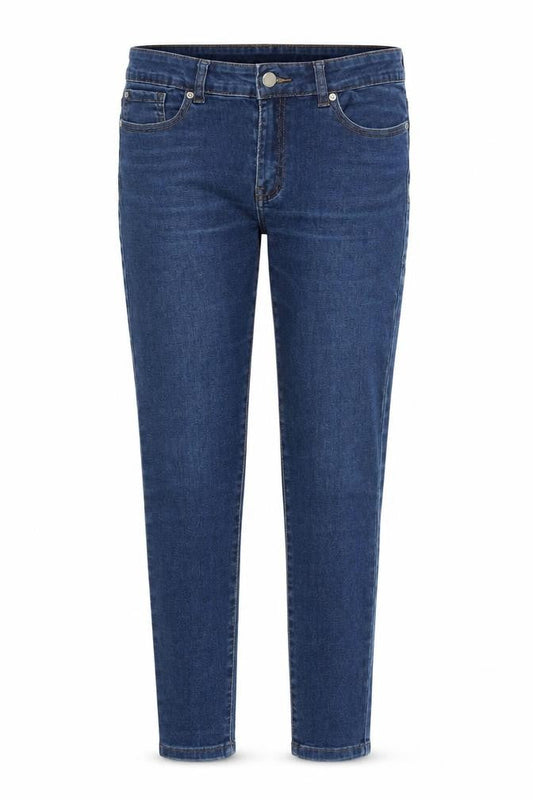 Denim & Co. Womens Blue Cotton Skinny Jeans Size 12 L26 in Regular Zip