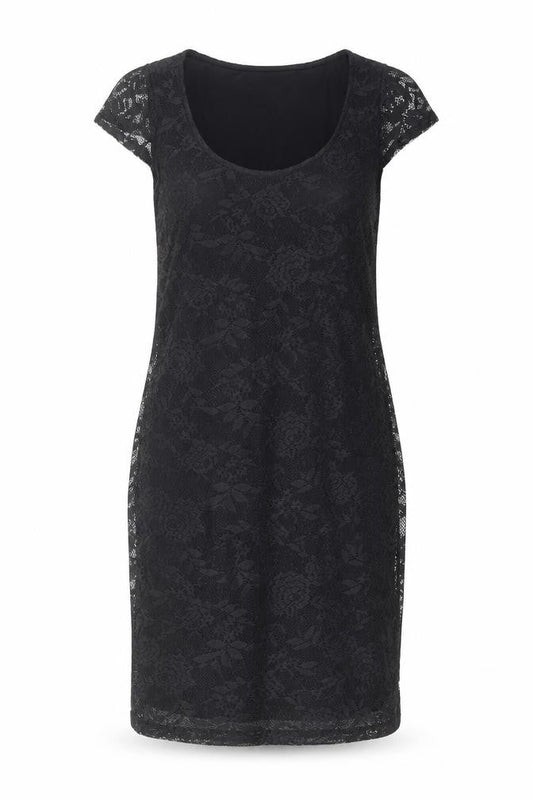 Dorothy Perkins Womens Black Polyester Shift Size 10 Round Neck Pullover
