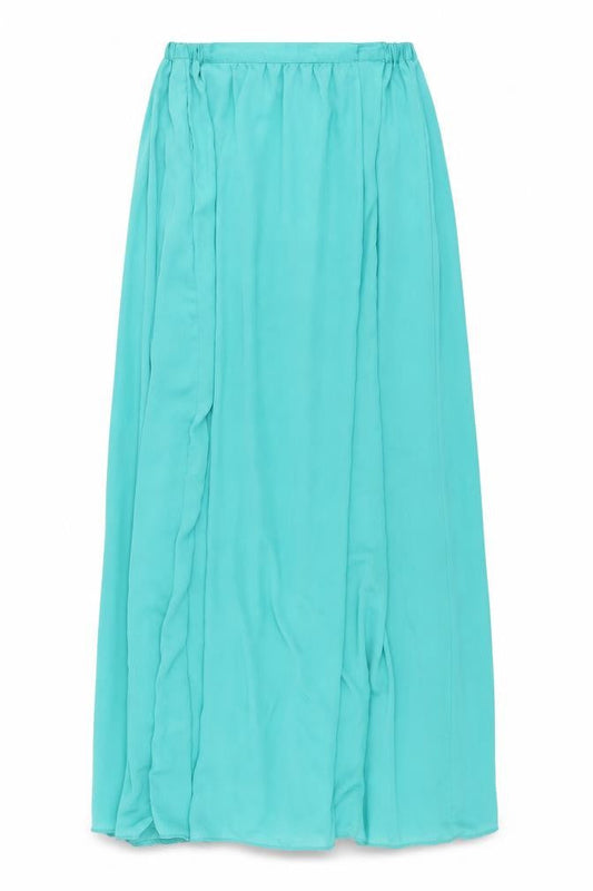 Zara Womens Green Polyester Maxi Skirt Size M