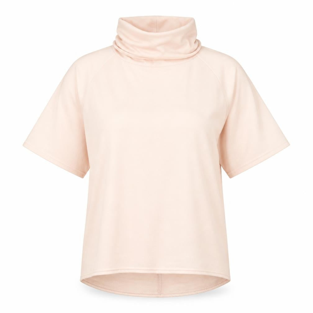 Apricot Womens Pink Polyester Basic Blouse Size S Roll Neck