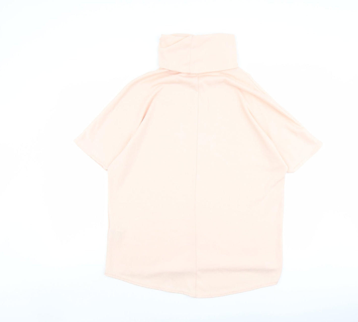 Apricot Womens Pink Polyester Basic Blouse Size S Roll Neck