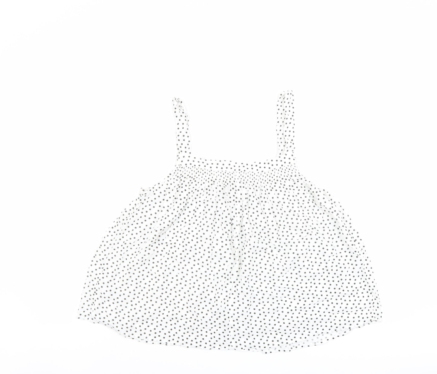 NEXT Womens White Polka Dot Viscose Camisole Tank Size 10 Square Neck