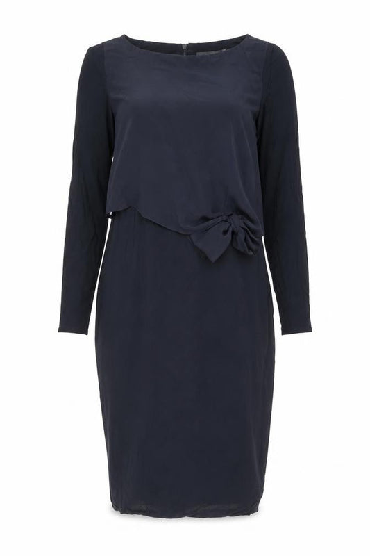 Mint Velvet Womens Blue Polyester Pencil Dress Size 10 Boat Neck Zip