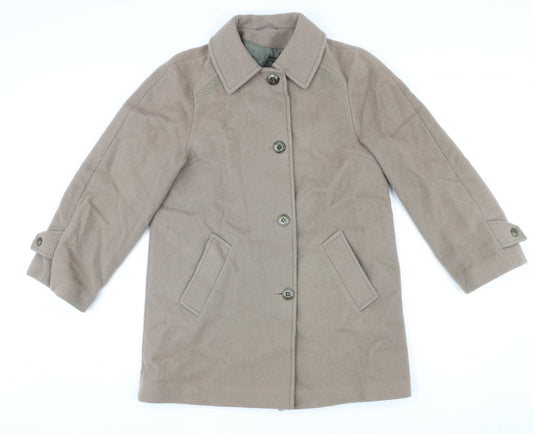 Debenhams Womens Beige Jacket Size 10 Button