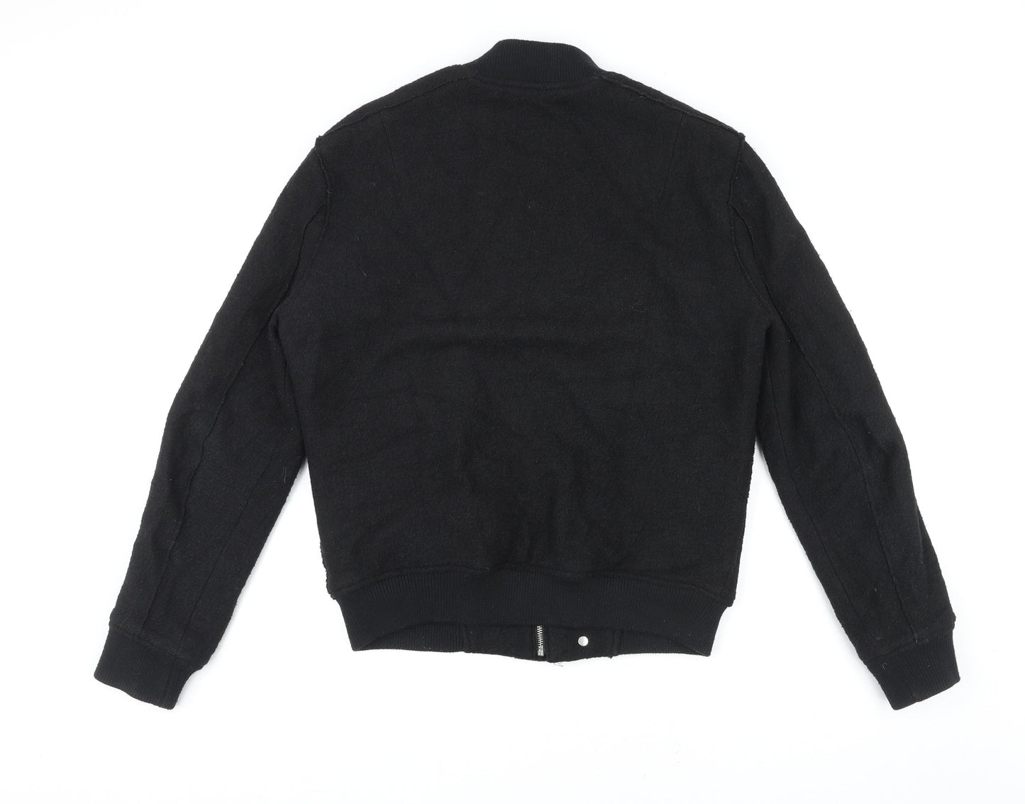 Topman Mens Black Jacket Size S Zip