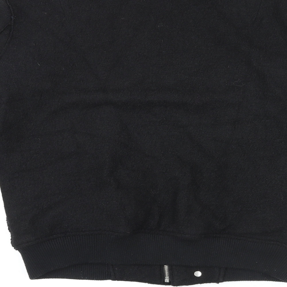Topman Mens Black Jacket Size S Zip