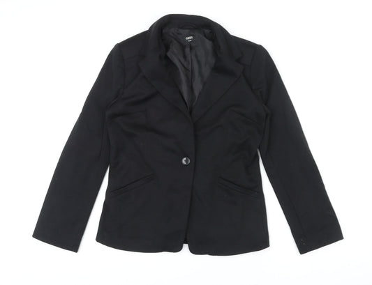 Oasis Womens Black Jacket Blazer Size 10 Button