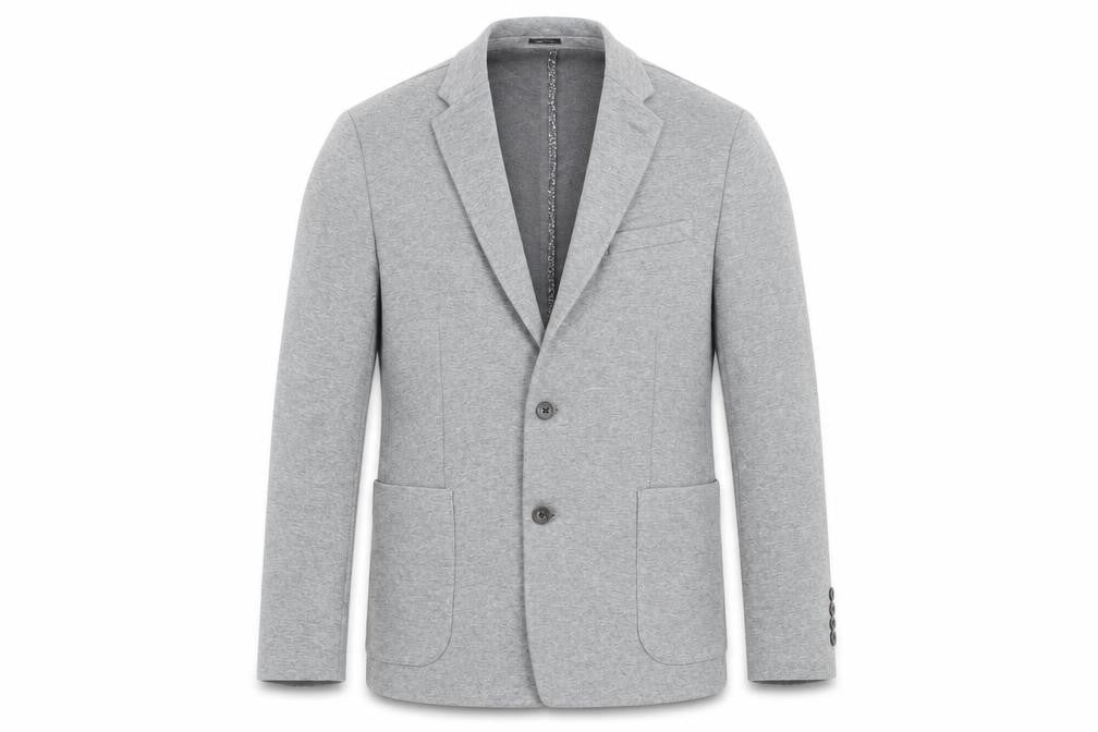 J.Ferrar Mens Grey Cotton Jacket Blazer Size M Regular