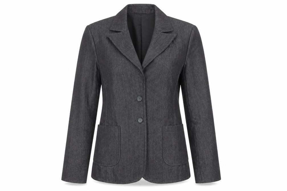 Mango Womens Black Jacket Blazer Size 12 Button