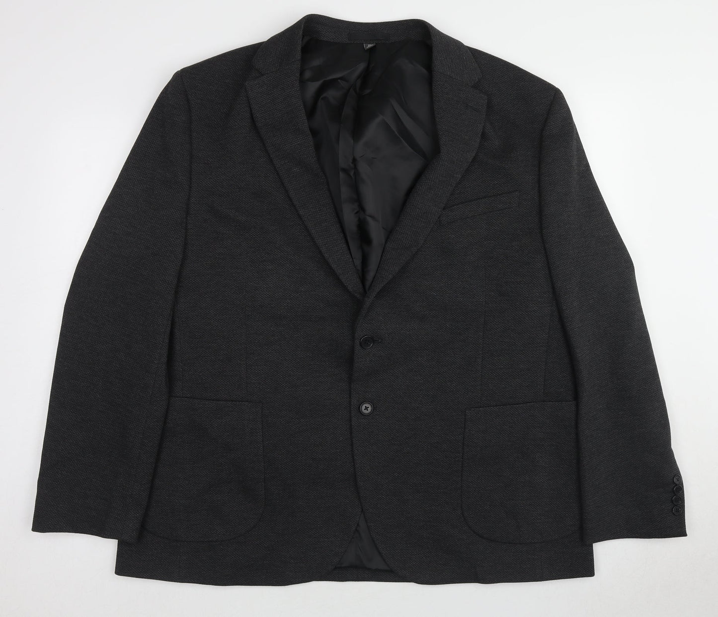 Marks and Spencer Mens Grey Polyamide Jacket Blazer Size 48 Regular