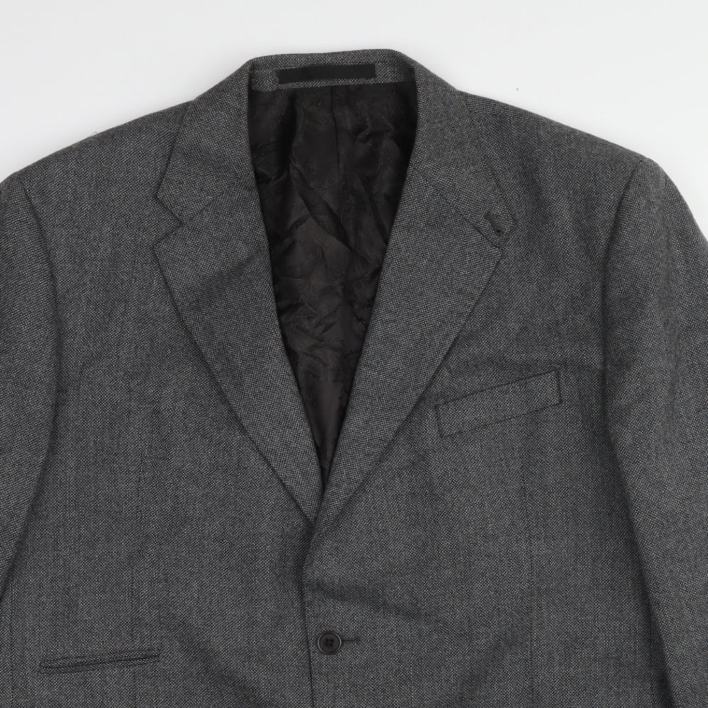 Marks and Spencer Mens Grey Wool Jacket Suit Jacket Size 46 Regular