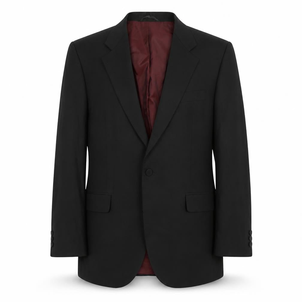 Hawksmoor Mens Black Polyester Jacket Suit Jacket Size 44 Regular