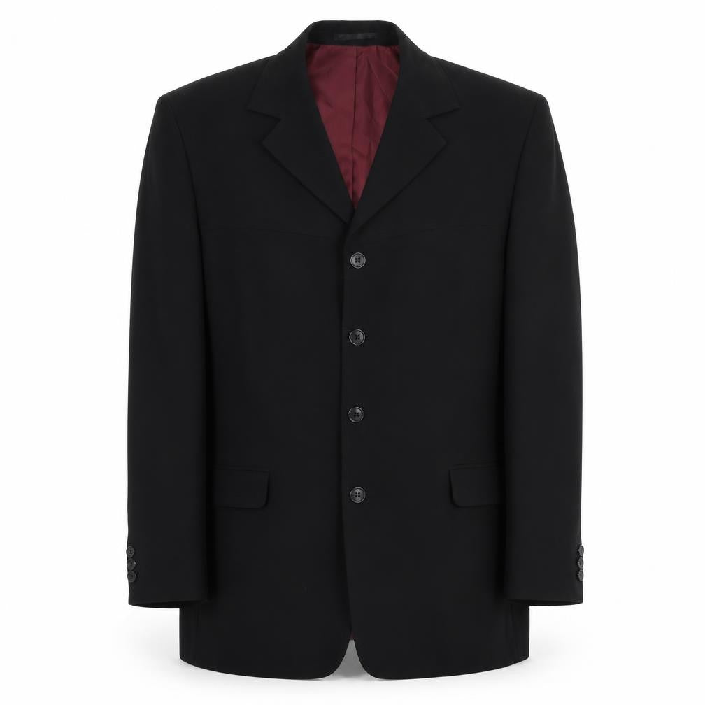 Douglas Of Sweden Mens Black Polyester Jacket Suit Jacket Size 40 Regular