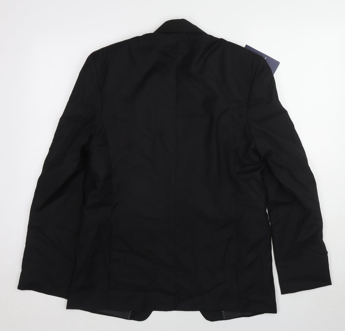 Imperial Stich Mens Black Polyester Tuxedo Suit Jacket Size 38 Regular