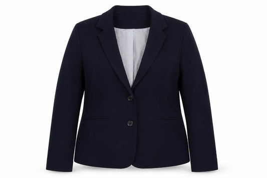 Julipa Womens Blue Polyester Jacket Blazer Size 14