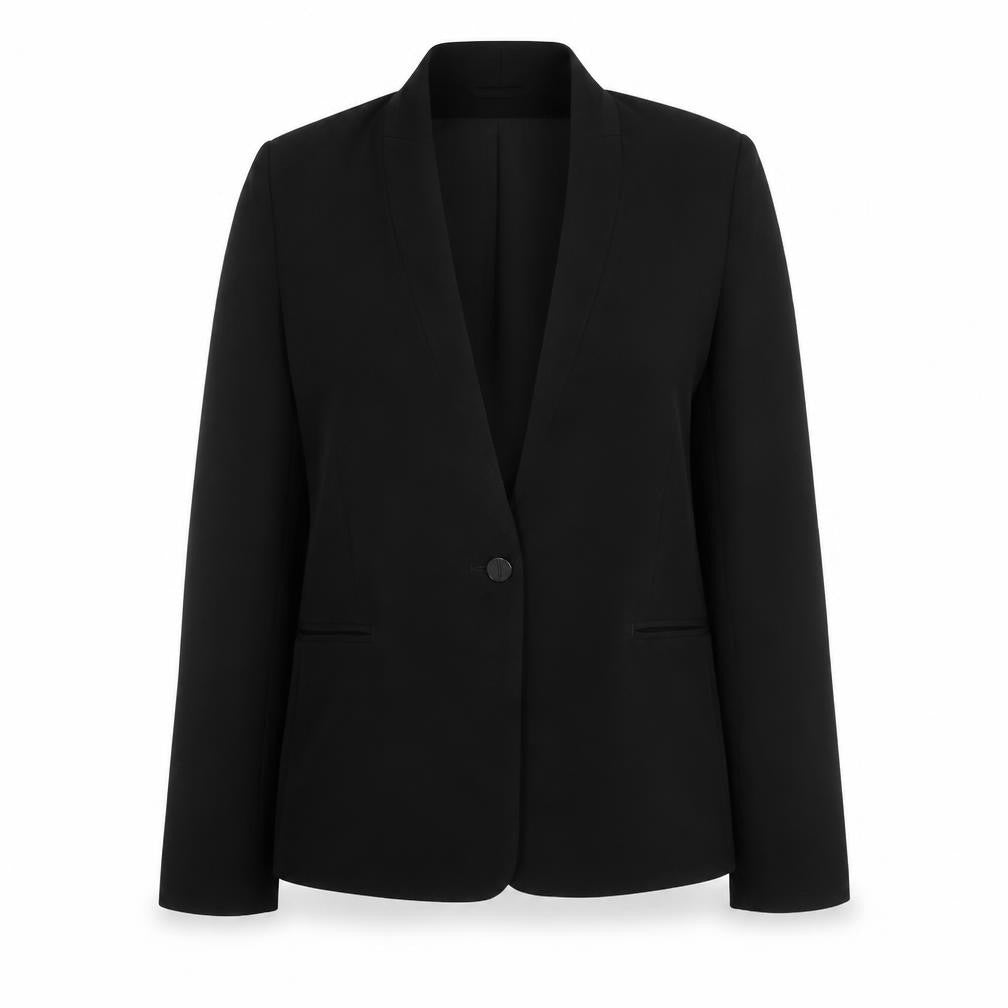 NEXT Womens Black Polyester Jacket Blazer Size 6