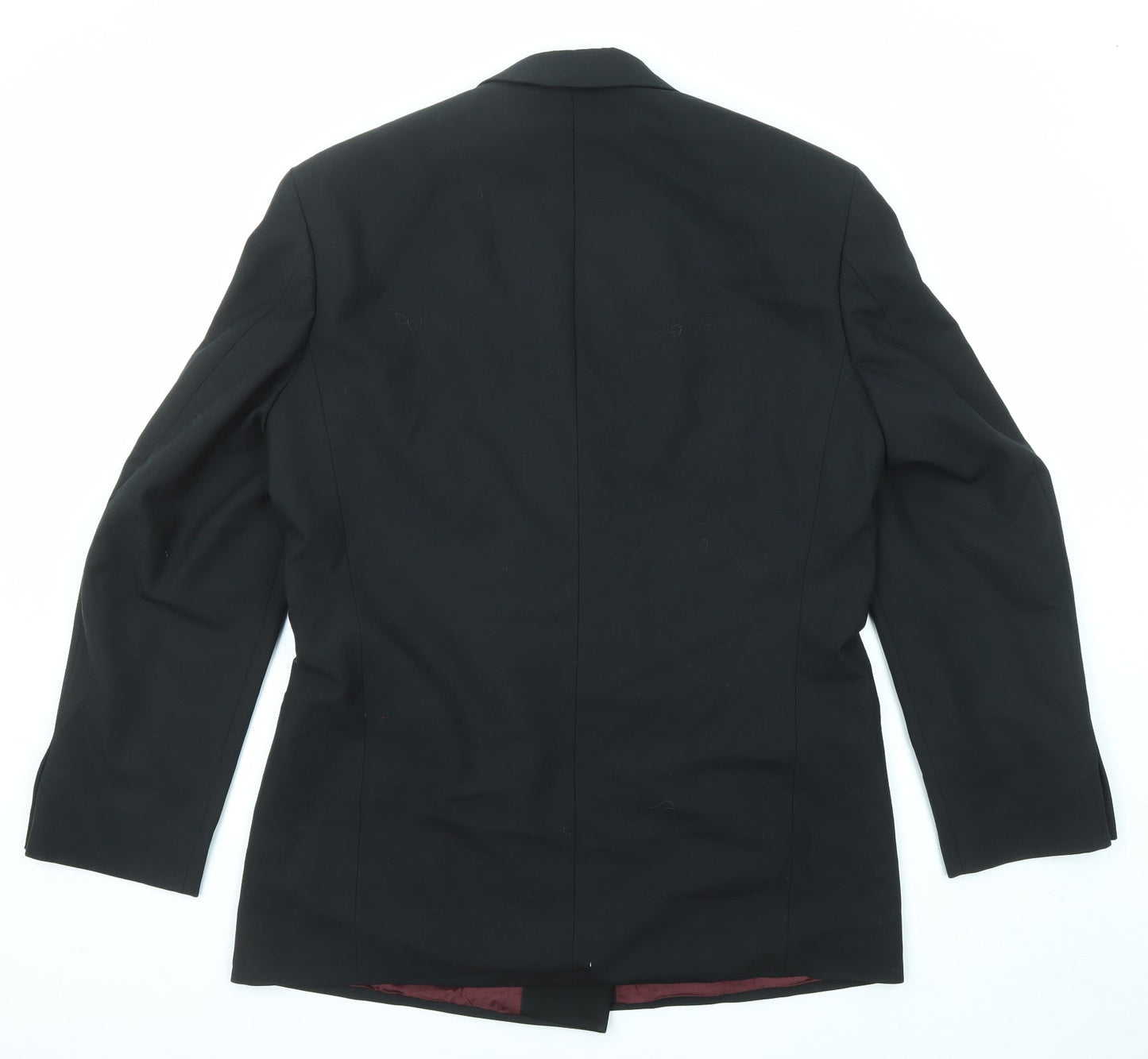 Marks and Spencer Mens Black Polyester Jacket Suit Jacket Size 40 Regular