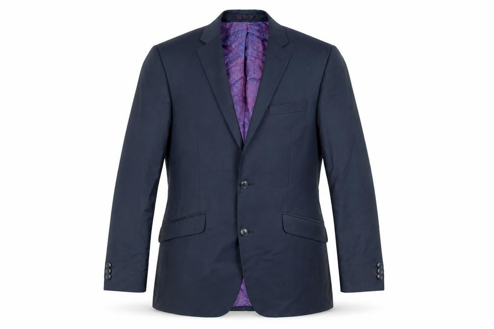 Gibson Mens Blue Wool Jacket Suit Jacket Size 38 Regular