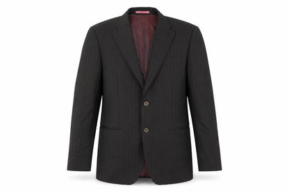 Next Mens Brown Striped Wool Jacket Suit Jacket Size 42 Regular