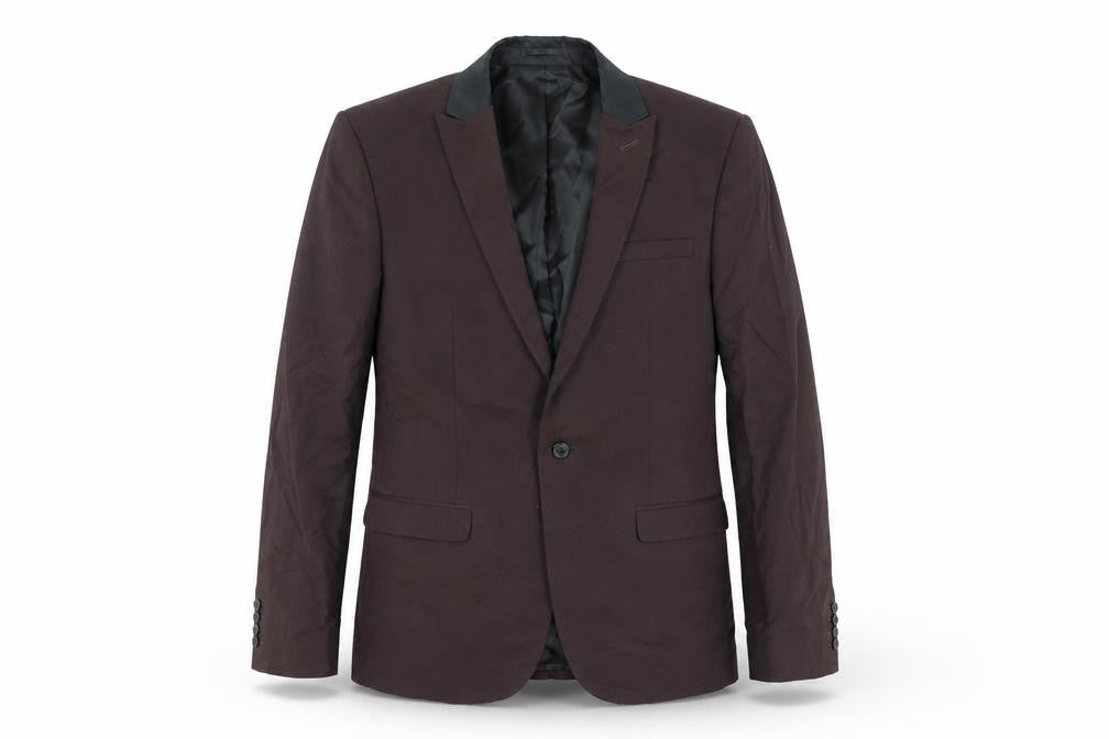 ASOS Mens Purple Polyester Jacket Suit Jacket Size 40 Regular