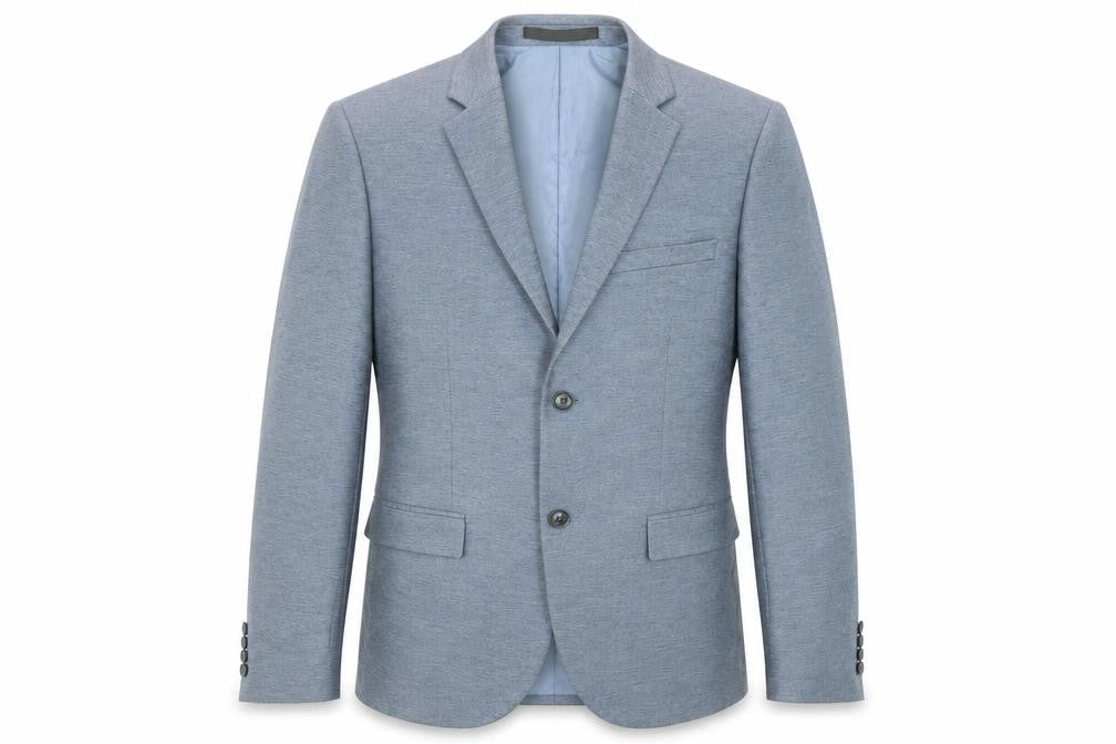 Topman Mens Blue Polyester Jacket Suit Size 38 Regular