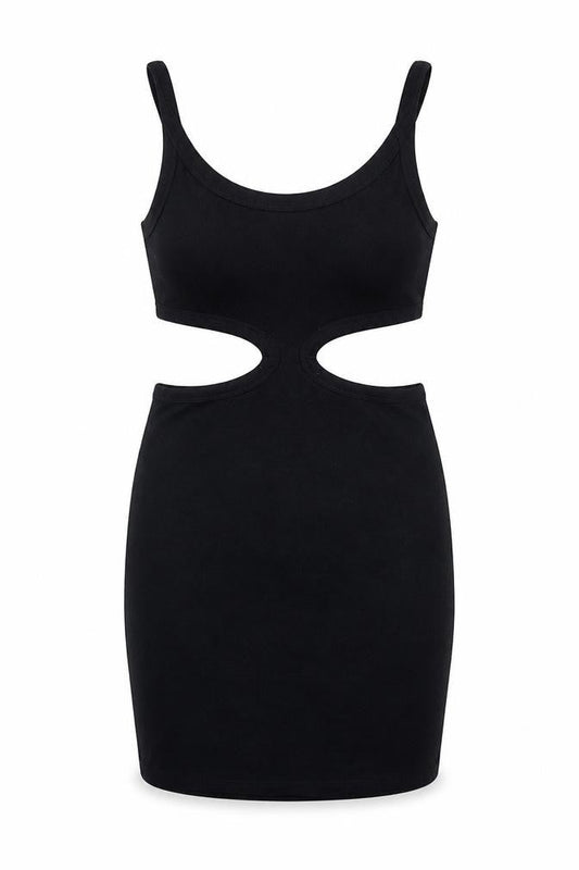 Motel Rocks Womens Black Cotton Bodycon Size S Scoop Neck Pullover