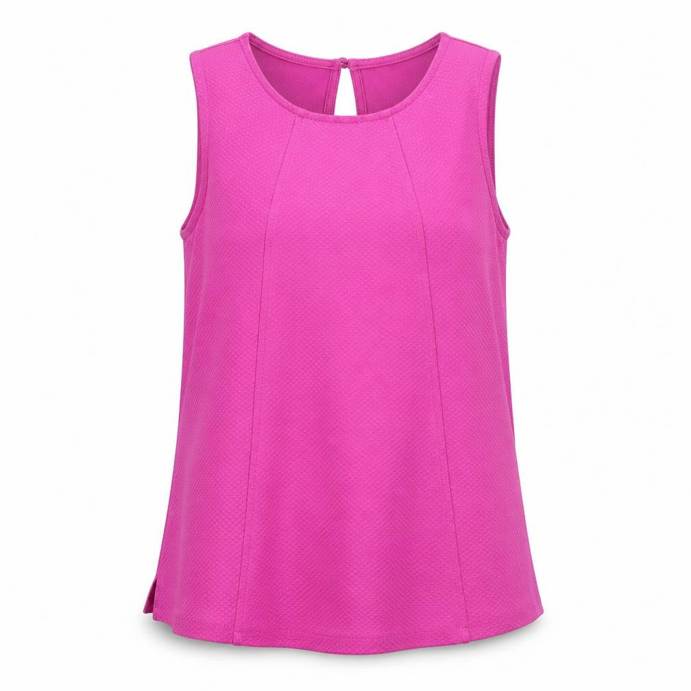 Dorothy Perkins Womens Purple Polyester Basic Tank Size 10 Round Neck - Textured