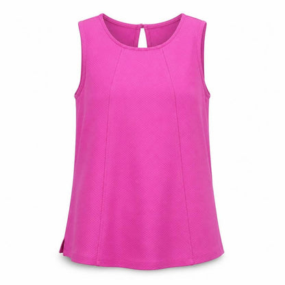 Dorothy Perkins Womens Purple Polyester Basic Tank Size 10 Round Neck - Textured