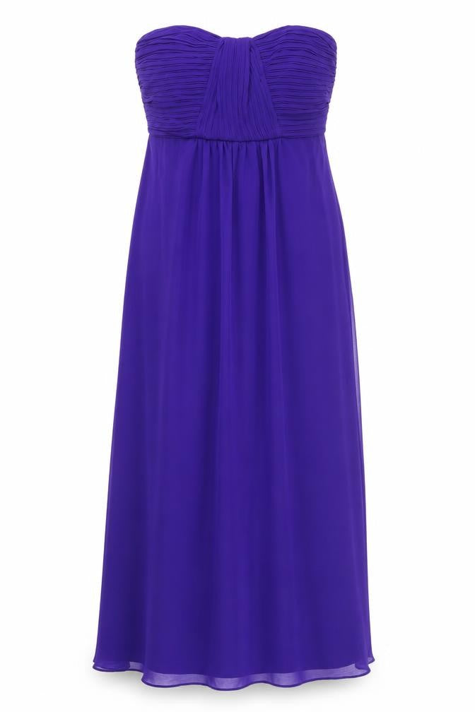Debut Womens Purple Polyester Ball Gown Size 14 Off the Shoulder Zip - Detachable straps included