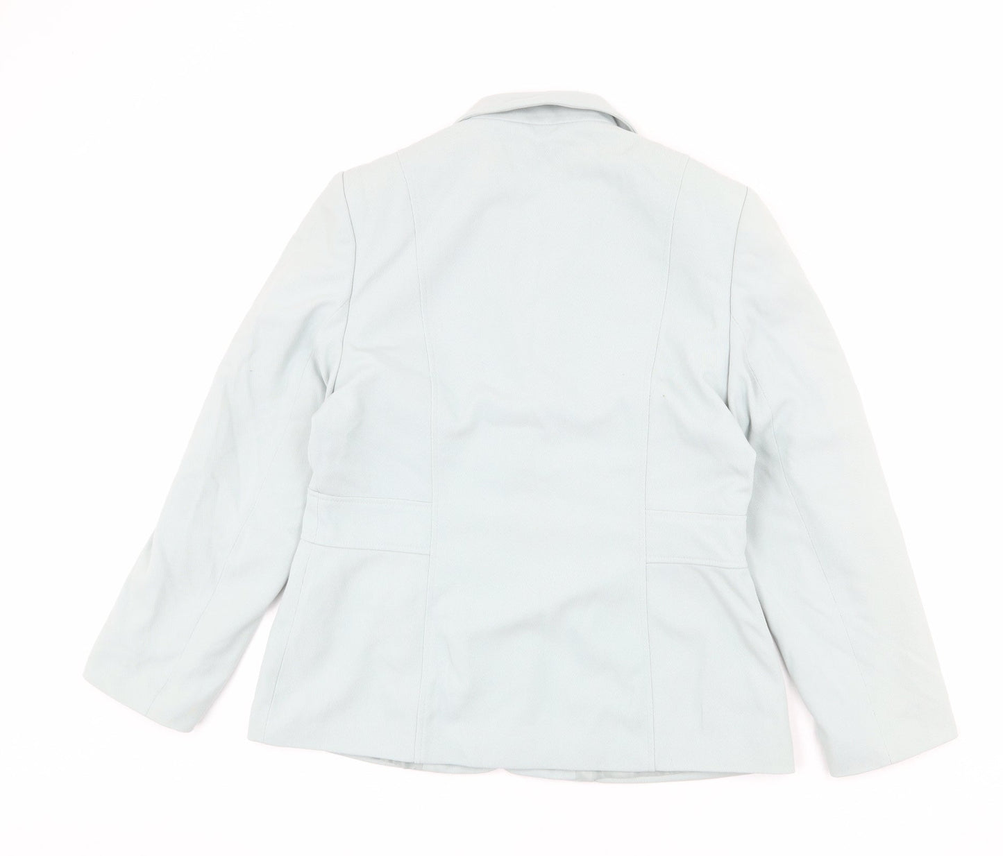 NEXT Womens Blue Polyester Jacket Blazer Size 14
