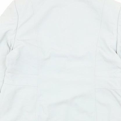 Next Womens Blue Polyester Jacket Blazer Size 14