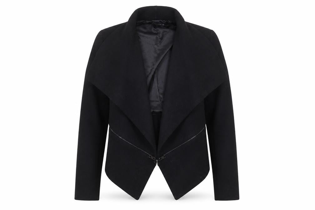 Zara Womens Black Biker Jacket Size S