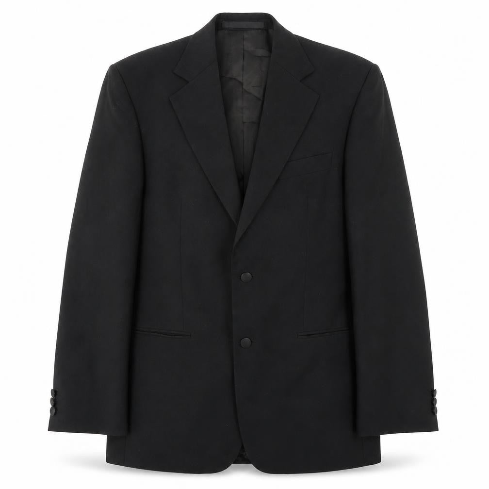 Marks & Spencer Mens Black Polyester Jacket Suit Jacket Size 38 Regular