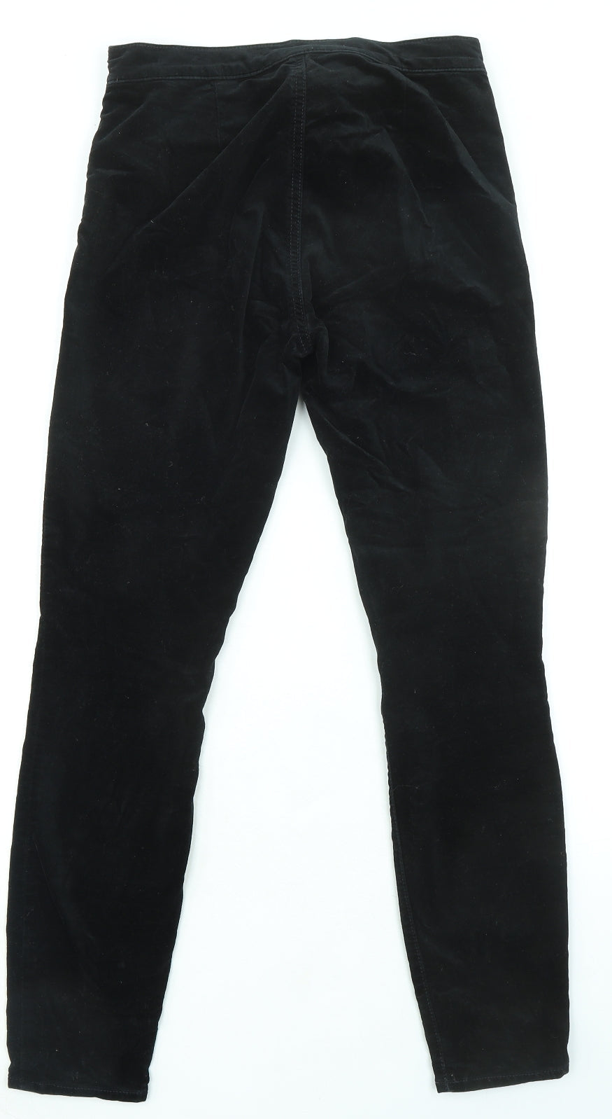 Gap Womens Black Cotton Trousers Size 26 in L28 in Regular Zip
