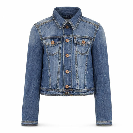 H&M Womens Blue Jacket Size 6 Button