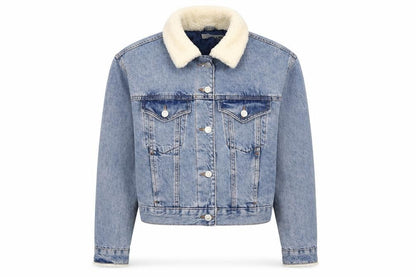 Topshop Womens Blue Jacket Size 10 Button