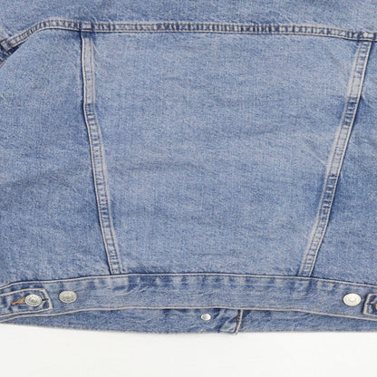 Topshop Womens Blue Jacket Size 10 Button