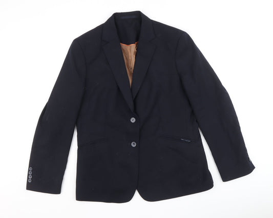 Brook Taverner Mens Black Polyester Jacket Suit Jacket Size 44 Regular